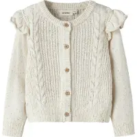 Lil´ Atelier Lil' Atelier Cardigan - Strikk - NmfGalto - Kab - Turtledove - - 4 år (104) - Cardigan