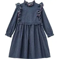 Copenhagen Colors Kjole - Noos - Navy Flower Opp - - 8 år (128) - Kjole
