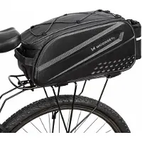 Wozinsky Bicycle Luggage Rack Bag with Long Strap - Black