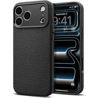 Spigen Liquid Air-etui til iPhone 18 Pro / 17 Pro – matt svart