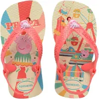 Havaianas Flip-flops - Baby Peppa Pig - Smørkrem/Coral - - 17/18 - Flip Flops