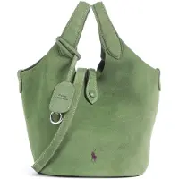 Ralph Lauren for woman. 428P23820005 Polo Play green suede crossbody tote bag (OSFA), Casual