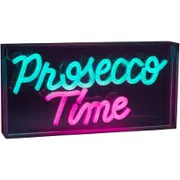 Näve LED-vegglampe Prosecco Time klar 30x15 cm plast USB RGB