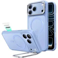 ESR Classic Hybrid-etui med støttefot og MagSafe for iPhone 18 Pro / 17 Pro – Lysblå matt