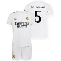 Real Madrid 25/26 Bellingham Hjem Kortskjorte Sett