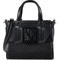 Armani Exchange for woman. XW000392AF26444MC043 Susy bag with black braided texture (OSFA), Casual, Polyester