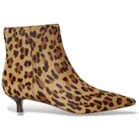 Ralph Lauren for woman. 802P18304001 Beige calf hair Francesca ankle boots (39), Leather, 3 to 5 cm, Zip, Casual, Animal Print