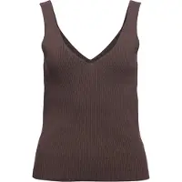 Object Ribbet V-hals Tanktop