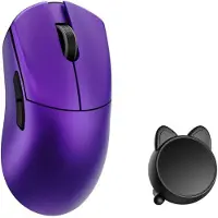 WLMouse HUAN Stainless Magnesium Alloy / Wireless 8K - Gaming mus - Optisk - 5 - Lilla