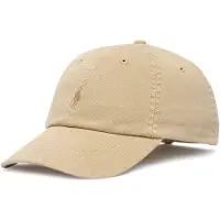 Ralph Lauren for man. 710980231503 Beige garment-dyed twill cap (OSFA), Casual, Cotton