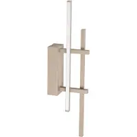 Eglo LED-vegglampe TREPILIANO, beige, høyde 46 cm, metall