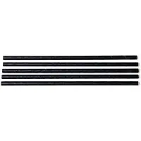 Multi Sugerør Ø7x250 mm uden knæk Bionedbrydelig Papir Sort,500 stk/ps - (500 stk.)