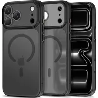 Tech-Protect iPhone 18 Pro Max/17 Pro Max MagPrime MagSafe CC hybrid-deksel - matt svart