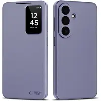 Tech-Protect Samsung Galaxy S26+ Smart Clear View Flip-etui med kortspor - Lilla