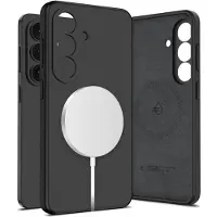 Tech-Protect Samsung Galaxy S26 flytende silikon-deksel - MagSafe-kompatibel - Svart