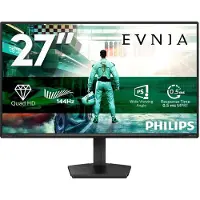 Philips Evnia 3000 27M2N3500NF - LED-skjerm - gaming - 27 - 2560 x 1440 QHD @ 144 Hz - IPS - 1500:1 - HDR10 - 0.5 ms - HDMI, DisplayPort - koksgrå