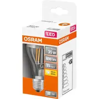 Osram LED-lyspære Standard 4W/827 (34W) Filament Clear Mirror Silver E27