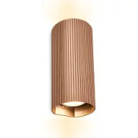 Briloner Vegglampe Ida, brun, plast, Ø 8,5 cm, GU10