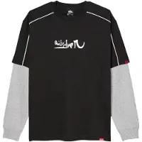 Quiksilver Yg Double Layer Langermet T-skjorte svart