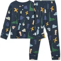Liewood Pysjamas - Wilhelm - Dino Roar/Classic Navy - - 110/116 - 2-delt nattøy