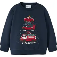 Name it Collegegenser - NmmRane - Navy Blazer - - 2 år (92) - Collegegenser