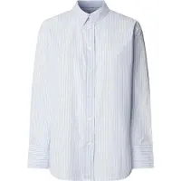 Pepe Jeans for woman. PL3051563 Jade blue shirt (XL), Casual, Cotton, Long sleeve