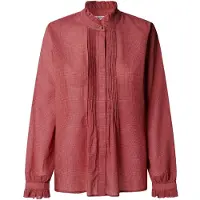 Pepe Jeans for woman. PL3051585 June red blouse (S), Casual, Cotton, Long sleeve