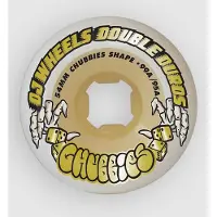 OJ Wheels Team Double Duro Chubbies 99a/95a 54mm" Hjul hvit