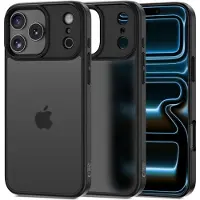 TechProtection MagMat-etui for iPhone 17 Pro Max - matt svart