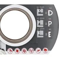 Stomil SD-39AX/4 tetningslist, EPDM P-profil, selvklebende, 100 m, brun