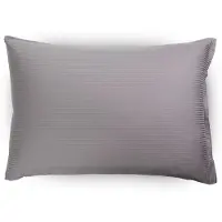 Nordstrand Putetrekk gavlpute 70x100 cm - 100% egyptisk bomull - Grå jacquardvevde striper