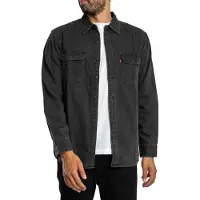 Levi's for man. 19573-0216 Jackson Worker black shirt (L), Casual, Cotton, Long sleeve