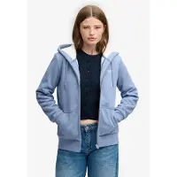 Superdry Signature Embroidered Borg Genser Med Hel Glidelås