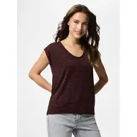 Pieces Billo Lurex Stripes Ermeløs T-skjorte