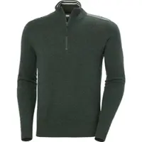 Helly Hansen for man. 54647 Afton half-zip sweater in green (XXL), Casual, Wool