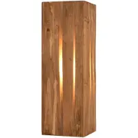 TRIO Karuni vegglampe, natur, tre, metall, E14