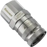 Koolance QD3 hurtigkobling rett hunn 16/10 mm no-spill sølv (QD3-FT10X16)