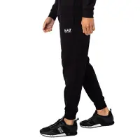 EA7 for man. 8NPP66_PJVRZ Core Identity trousers black (S), Casual, Sport, Cotton, Multisport