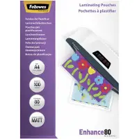 Fellowes Lamineringslommer A4 mat 80my (100 stk.)