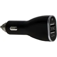Sinox 12V USB Charger 2.1A+1A Black