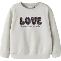 Name it Collegegenser - NmfOclove - Peyote Melange - - 3 år (98) - Collegegenser