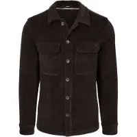 No-excess Overshirt Bouclé Råhvit Brun Størrelse
