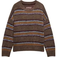 Superdry Slouchy Brushed Stripe Genser