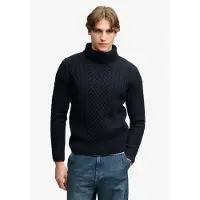 Superdry Jacob Cable Roll Neck Jumper Genser