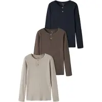 Name it 3-pakning Ribbestrikk Topp