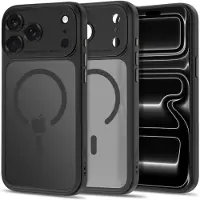 Tech-Protect iPhone 17 Pro Max/18 Pro Max MagPeak MagSafe CC deksel – matt svart