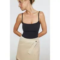 Gina Tricot - Soft sculpt padded singlet - Singleter - Svart - L - Dame