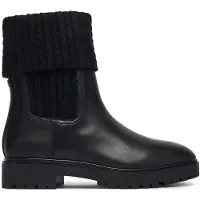 Ralph Lauren for woman. 802P17088001 Black leather Allyson ankle boots (40), 1 to 3 cm, None, Casual