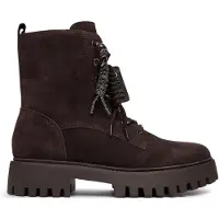 GUESS for woman. FLFFIZSUE10 Brown Fizzle Leather Ankle Boots (41), 3 to 5 cm, Zip, Casual