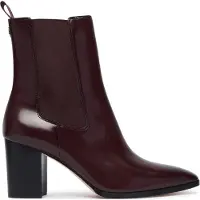 Ralph Lauren for woman. 802P12049003 Dark garnet patent leather Raelynn ankle boots (36), 5 to 8 cm, None, Casual, Maroon